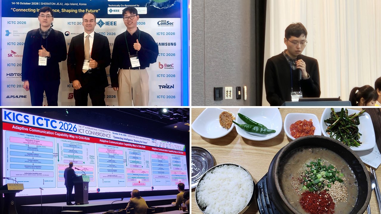 We attended KICS ICTC 2026 in Jeju and presented our work